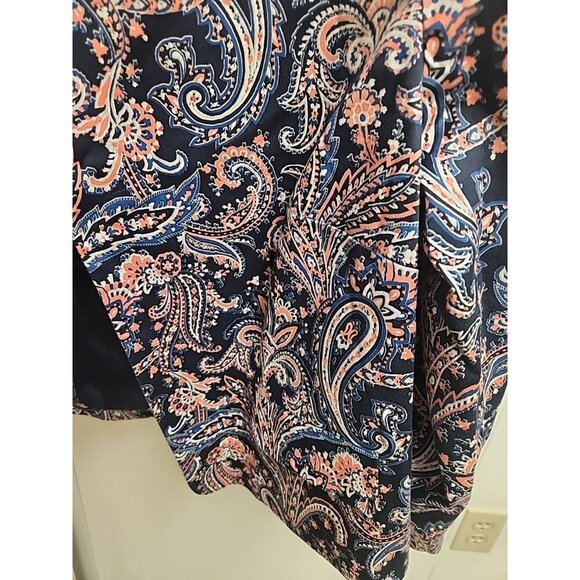 Pendleton Floral Paisley Open Front Jacket Size 16 - Picture 9 of 12